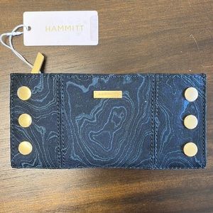 Hammitt 110 NORTH Wallet 
Satin Tides/Brushed Gold